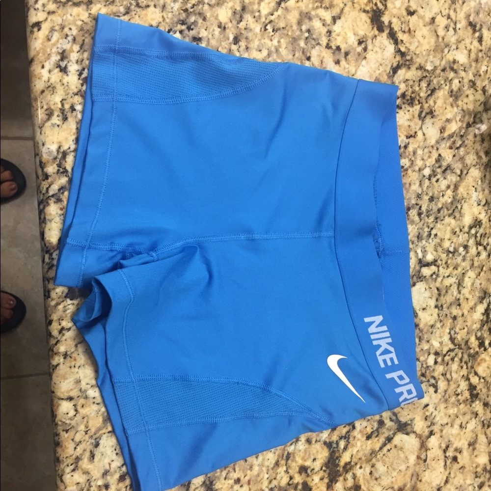 Nike blue short tights